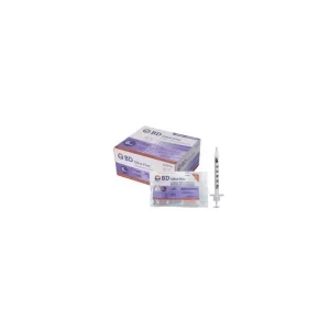 JERINGA HIPODERMICA DESECHABLE DE 3 ml CON AGUJA CALIBRE 23 X 1 (BD)